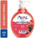 Jabón Líquido Aval Antibacterial Frutos Rojos de 400 ML