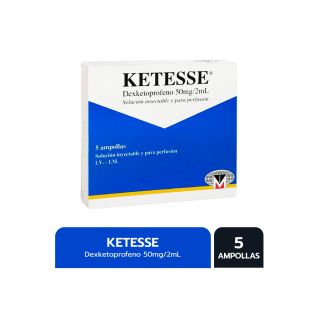 Solución Inyectable Ketesse 50 Mg / 2 ML Ampolla - Caja 1 UN