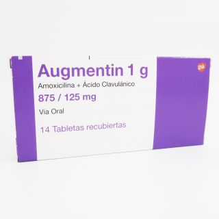 Augmentin 1G (875 Mg-125Mg)Tabletas Recubierta - Caja 14 UN