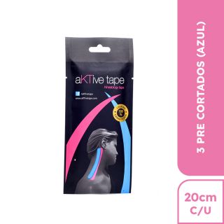 Aktive Tape Pre Cortada Azul - Rollo 3x20CM