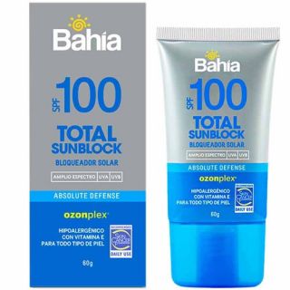 Bloqueador Bahia Total Sunblock Spf100 de 60 G