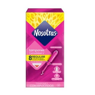 Nosotras Tampón con Aplicador Regular - Caja 8 UN
