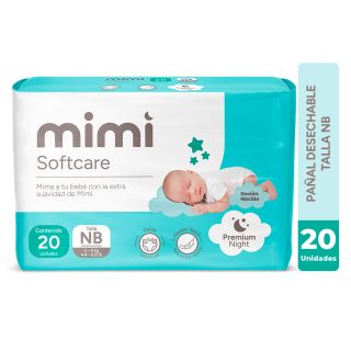 Pañal Mimi Sofcare Recién Nacido - Bolsa 20 UN