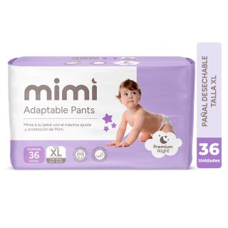 Pañal Mimi Aptable Pants Talla XL - Bolsa 36 UN