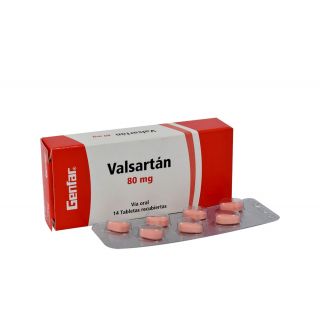 Valsartán 80Mg Tabletas Recubiertas  - Caja 14 UN