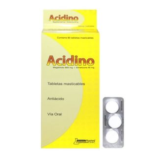 Acidino Tableta Masticable  - Caja 60 UN