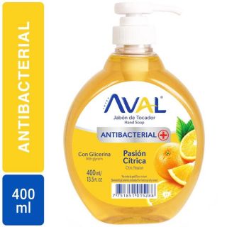 Jabón Líquido Aval Antibacterial Mágica Vainilla de 400 ML