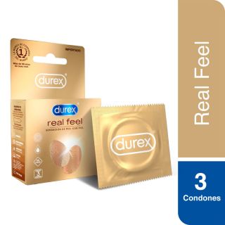 Preservativo Durex Real Feel - Caja 3 UN