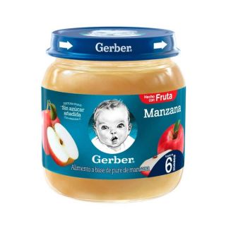 Compota GERBER® Manzana - Frasco 113 G
