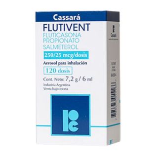 Flutivent 250/25 Mcg Aerosol para inhalación - Frasco 120 DSS