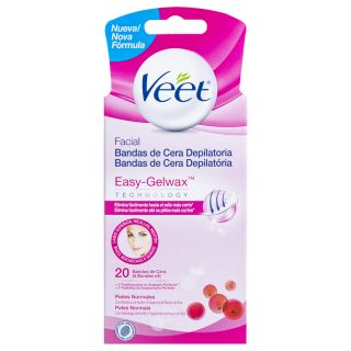 Veet Bandas Cera Fria Facial  - Caja 20 UN