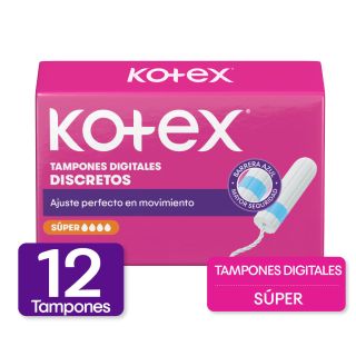 Kotex Tampones Digitales Super - Caja 12UN