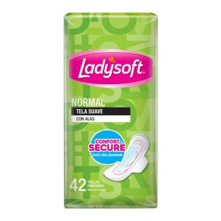 Toalla Higiénica Ladysoft Normal Tela - Bolsa 42 UN