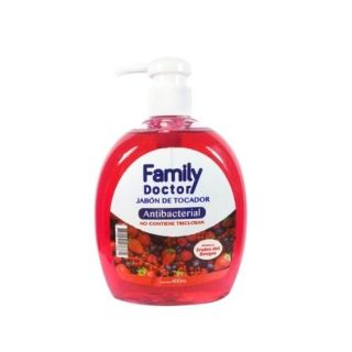 Family Doctor Jabón Liquido Antibacterial Frutos Rojos - Frasco 400ML