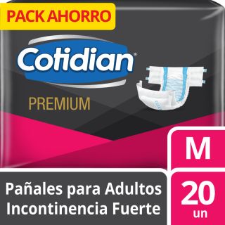 Pañal Cotidian Premium Talla M - Bolsa 20 UN