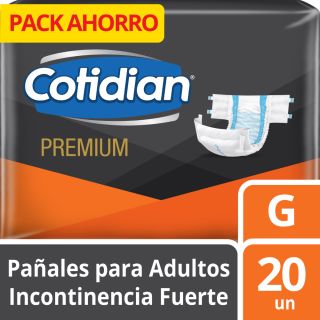 Pañal Cotidian Premium Talla G - Bolsa 20 UN