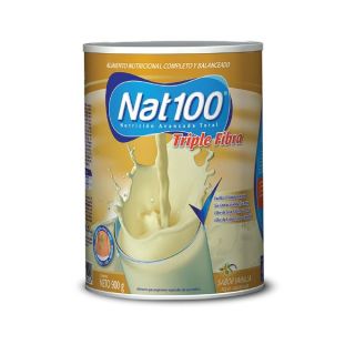 Nat100 Triple Fibra Sabor Vainilla - Lata 900 GR
