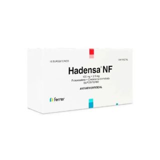 Hadensa NF 100mg+2.5mg Supositorio – Caja 10 UN