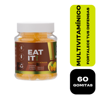 Gomitas Multivitamínico EAT IT! Sabor Piña – Frasco 60 UN