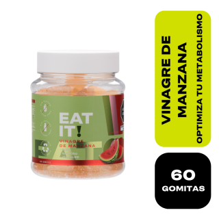 Gomitas de Vinagre de Manzana EAT IT! Sandia – Frasco 60 UN
