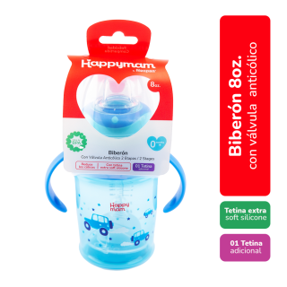 Biberón 8oz. + Tetina Happyman Niño - Frasco 270 ml