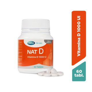 Nat-D 1000ui Tableta - Frasco 60 UN