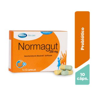 Normagut 250mg Cápsulas - Frasco 10 UN