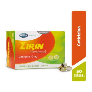 Zirin 10mg Cápsulas Blandas - Caja 50 UN