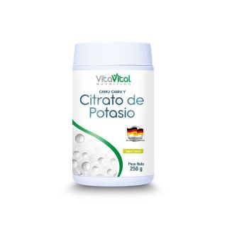 VitaVital Citrato de Potasio Sabor Limón - Frasco 250 G