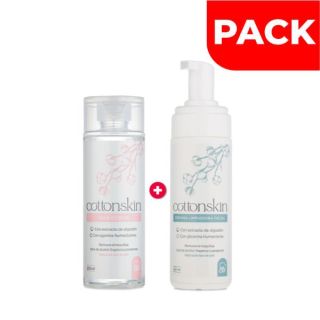 Pack Cottonskin Espuma Limpiadora Facial 160 ML + Agua Micelar 200 ML - Pack 2 UN