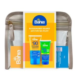 Pack Bahia Bloqueador Faces 120 G + Cool Gel 90 G + Estuche - Pack 3 UN