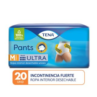 Tena Pants Ultra Talla M - Bolsa 20 UN 