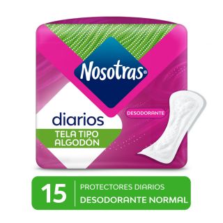Nosotras Protectores Diarios Desodorante - Bolsa 15 UN