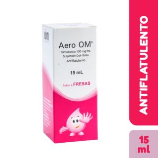Gotas Aero OM 100 mg/mL Sabor Fresa - Caja 15 ML