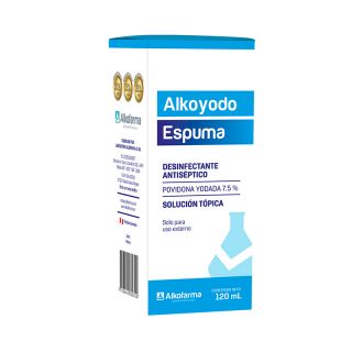Alkoyodo Espuma 7.5%  - Frasco 120ML