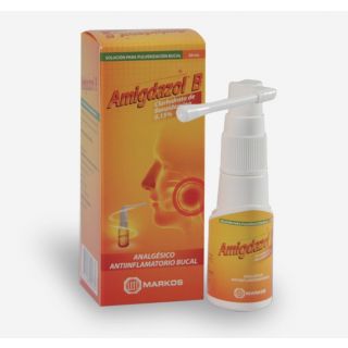 Amigdazol B 0.15% Solución para Pulverización Bucal - Frasco 20 ML