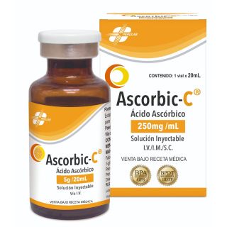 Ascorbic-C 250Mg/Ml Ampolla - Frasco 20 ML