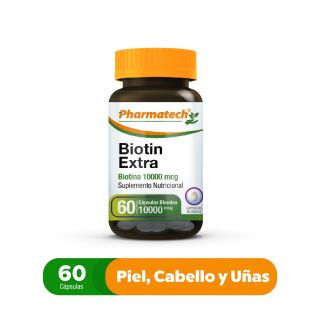 Biotin Extra 10000 Mcg - Frasco 60 UN