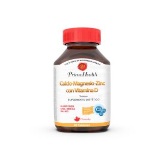 Calcio, Magnesio, Zinc & Vitamina D - Frasco 60 UN