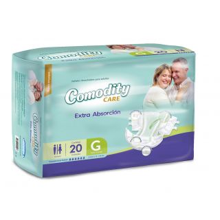 Pañal Comodity Care Talla G - Bolsa 20 UN