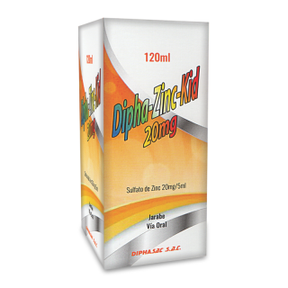 Dipha Zinc Kid 20Mg/5Ml  - Caja 120 UN