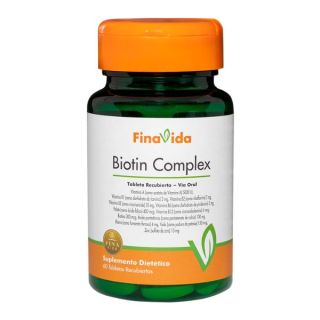 Suplemento Dietético Biotin Complex FinaVida Tabletas Recubiertas - Frasco 60 Un