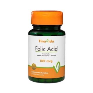 Suplemento Dietético Folic Acid FinaVida Tabletas Recubiertas - Frasco 60 Un