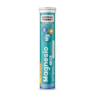 Magnesio + Zinc + Complejo B German Energy Sabor Naranja - Tubo 20 UN