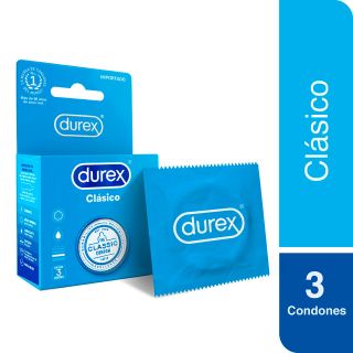 Preservativo Durex Clásico - Caja 3UN