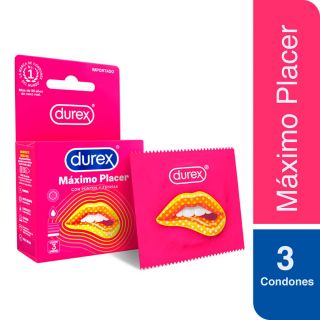 Preservativo Durex Máximo Placer - Caja 3 UN