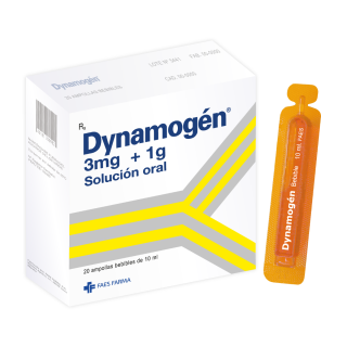 Dynamogén 3 Mg + 1 G Ampolla Bebibles - Caja 20 UN