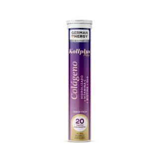 Kollplus Max Colágeno German Energy Sabor Fresa - Tubo 20 UN