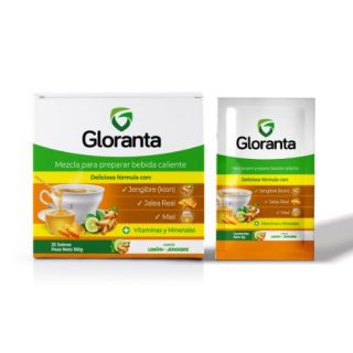 Gloranta en Polvo Sabor Jengibre Limón - Sobre 1 UN