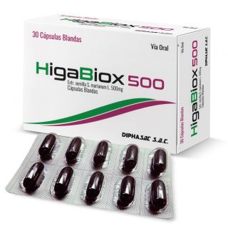 Higabiox 500Mg Cápsulas - Caja 30 UN